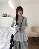 Sco Stripe Slim Hood Zip-Up