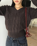 Rubot Cable Fisher V-neck Knit