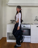 Pose Hip Pocket Non-Fade Roll-Up Denim Pants