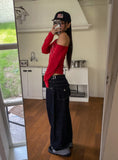 Sally Cubic Shirring Unbalanced Shoulder Long Sleeve