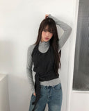 Ledan Turtleneck Layered Long Sleeve T-Shirt