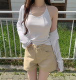 Cover Halter Neck Slim Sleeveless
