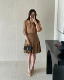 Charlotte See-Through Collar Three Quarter Blouse