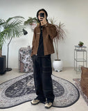 Root Double Knee Patch Work Pants