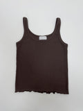 Wavy ribbed sleeveless