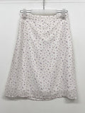 Melo Flower Chiffon Midi Skirt