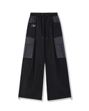 Patch Nylon Curved Pants