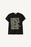 Graphic color matching roll-up T-shirt