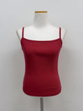 Boat Neck Square Ribbed Sleeveless