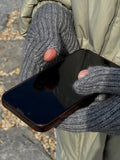 Smartphone touch knit gloves