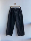 Waistbandless Two-Tuck Wide Denim