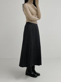 Ribbed Slim Fit Turtleneck T-Shirt
