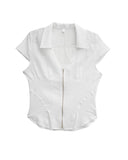 ZIP SLIT BLOUSE