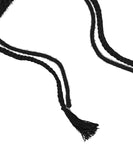 Double Strap Angora Beanie