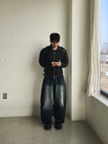 More Cat Balloon Denim Pants