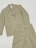 Ber Linen Loose Fit Single Jacket