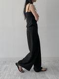 [Setup Available] Chopin Banding Pleated Wide Slacks