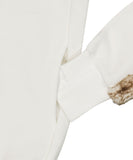 Fur Trim Jersey Zip-up