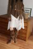 Bohemian Damaged Slit Knit