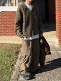 Peach Cotton Brushed Cargo Banding Pants
