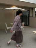 Ku Linen Blicket Check Shirt