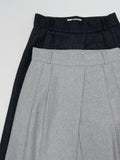 Belly Wool Pleated Skirt