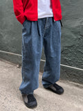 Unique Washed Two-Tuck Denim