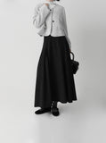 Loki Semi Banding Flared Long Skirt