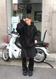 STRING VELLVET HOOD JACKET