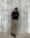 [Linen] Mate Crop Check Shirt