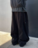 Peach Cotton Side Pocket Balloon Pants