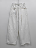 Jacquard Strap Two-Way Wide Pants