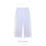 Billy Side Denim Color Matching Sweatpants