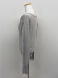 Clips U-neck See-through Knit