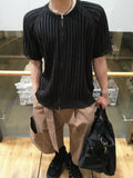 DL Ribbed Half Summer Zip-Up