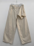 Lace Wrap Balloon Fit Wide Pants