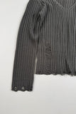 Destroy v-neck knit