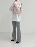 Turtleneck Overfit Brushed Sweatshirt