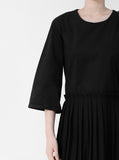 [Premium] Sophia Pleated Strap Long One Piece