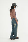 Tin brush regular carpenter denim pants