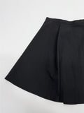 [Pants Lining!] Pin Tuck Flare Mini Skirt