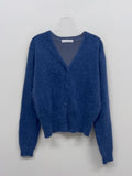 Tori Angora V-Neck Crop Cardigan