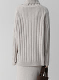 Ribbed Turtleneck Knit