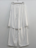 Wrinkle Wrap Layered Banding Pants