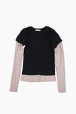 Cedar ribbed layered tee