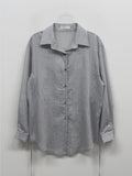 Rollin Belted Loose-Fit Long Blouse