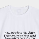 English lettering short sleeve t-shirt