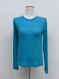 Aqua Tencel Long Sleeve T-Shirt