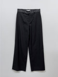 Leather Stripe Wide Slacks