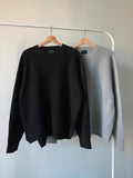 Side Zipper Round Knit